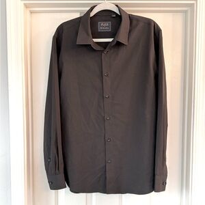 EUC Men's Black Button Up Dress Shirt